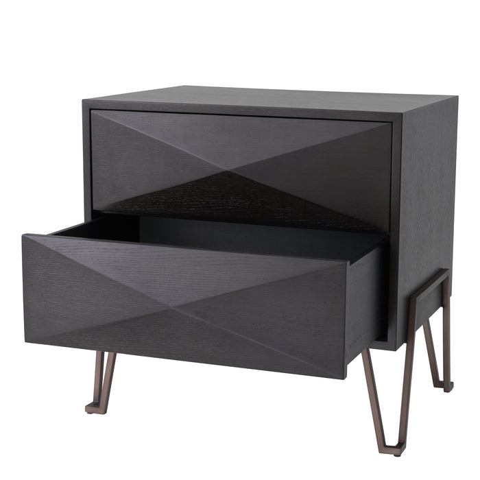 Highland Nightstand Charcoal Brown