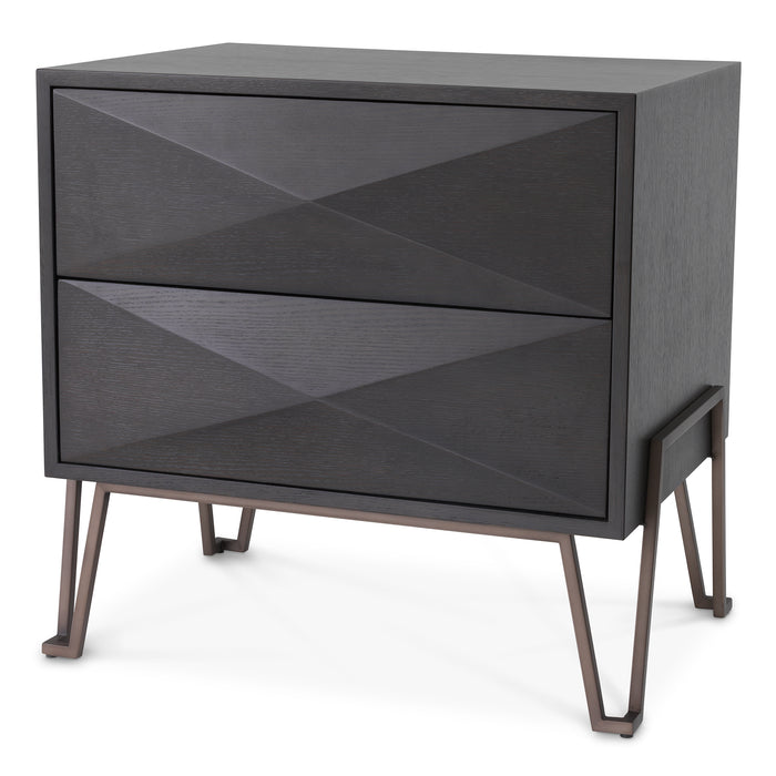 Highland Nightstand Charcoal Brown