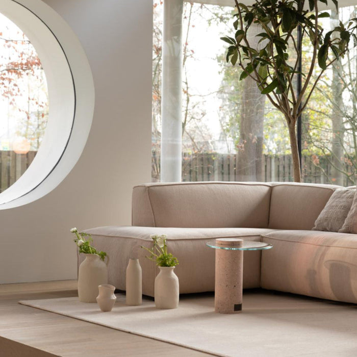 Freddy Rib Sofa Links Natur