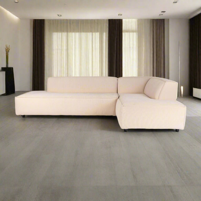 Freddy Rib Sofa Rechts Natur
