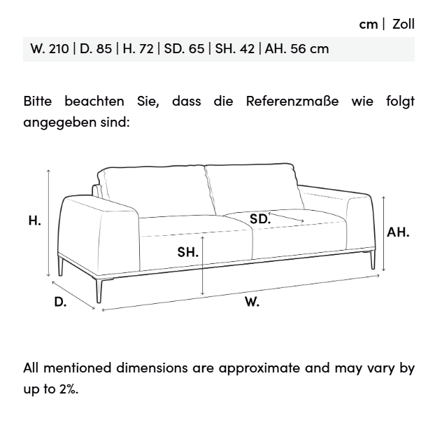 Sofa Brice Bouclé Cream
